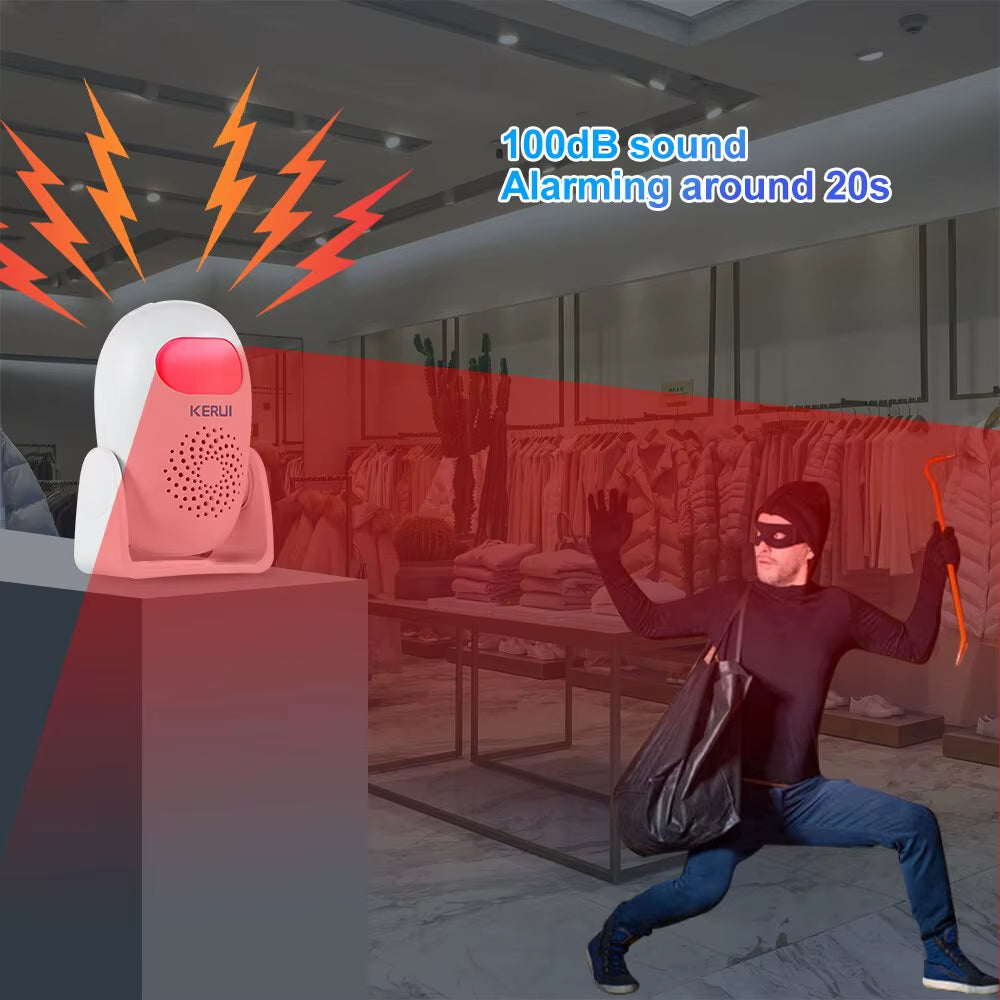 M120 Smart Motion Detector Alarm PIR Infrared Anti-Theft Burglar Welcome Chime Doorbell for Garage Shop Home Security