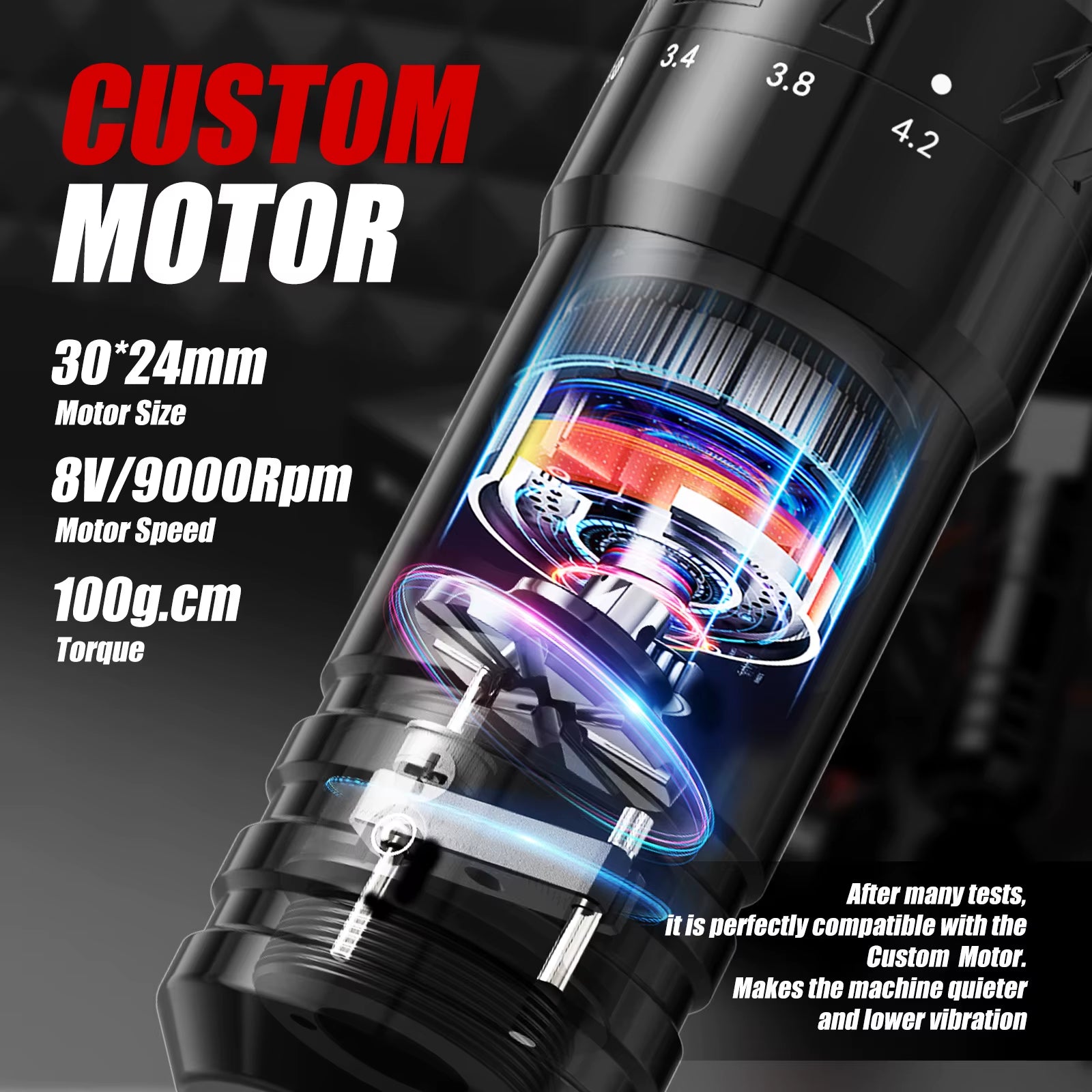 T1 Wireless Tattoo Machine Pen 7 Adjustable Stroke Custom Motor LCD Screen Battery Makeup Microplasty Pen for Tattoo Art