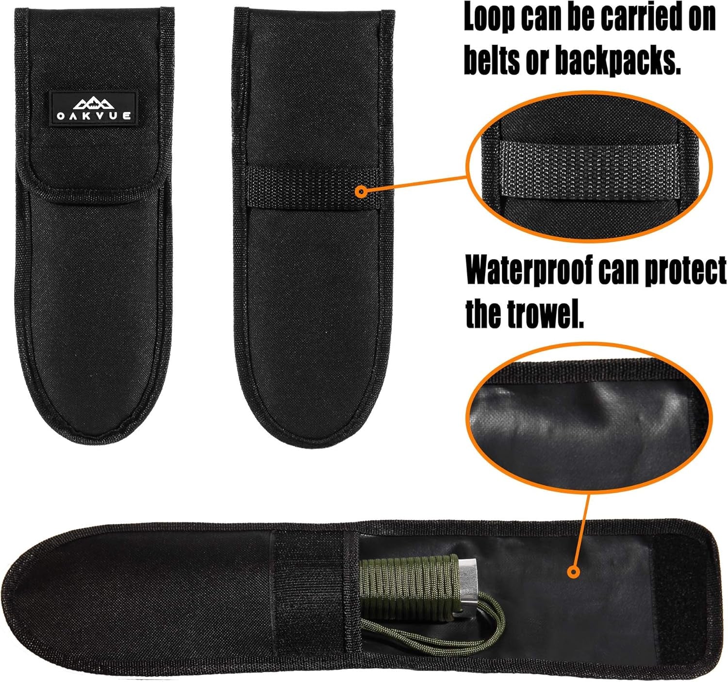 Backpacking Trowel – Lightweight Shovel for Camping, Hiking, Backpacking, Gardening – Compact Survival Multitool with Carrying Sheath