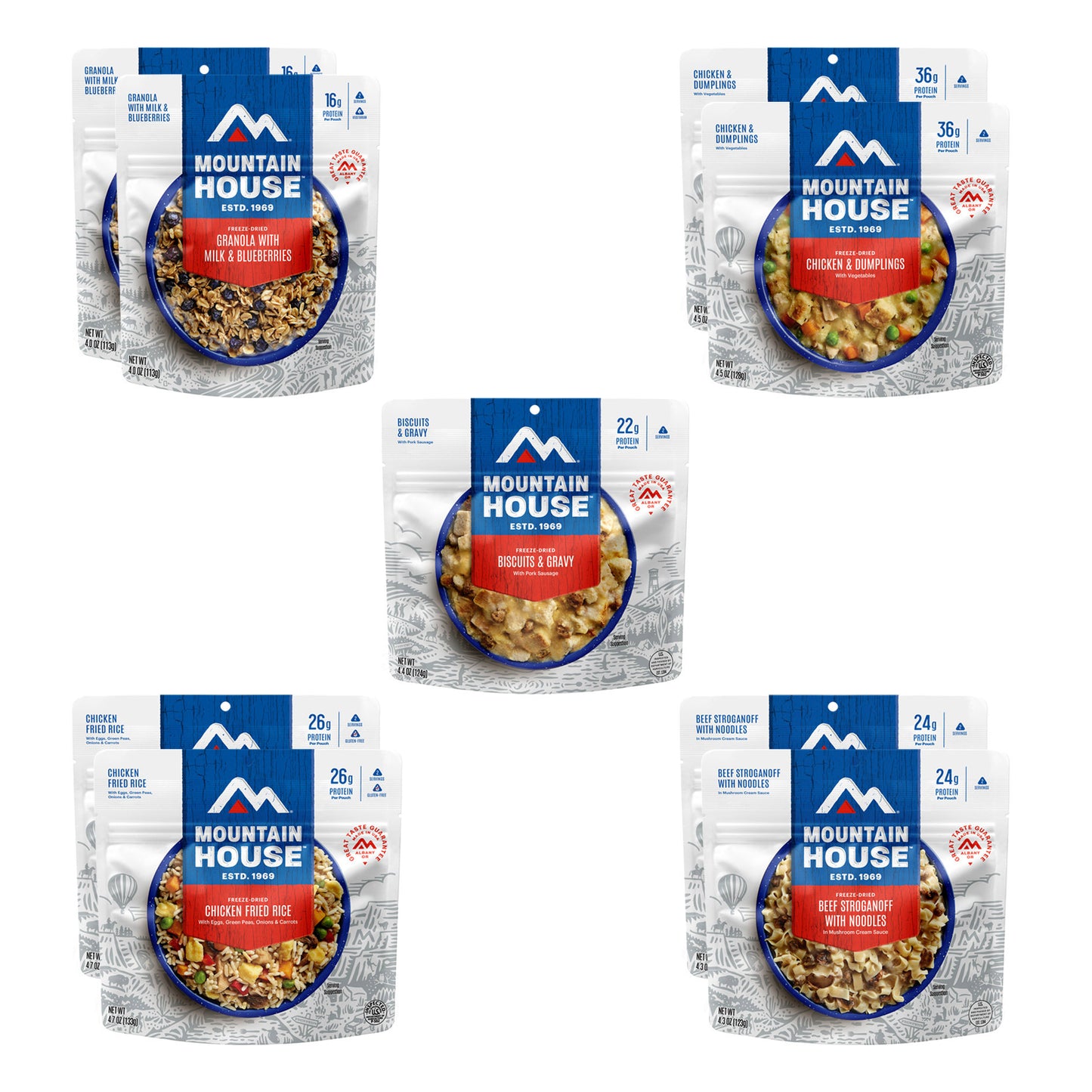 Mountain House 3-Day Emergency Meal Kit 9-Pouch Assortment (18 Total Servings)