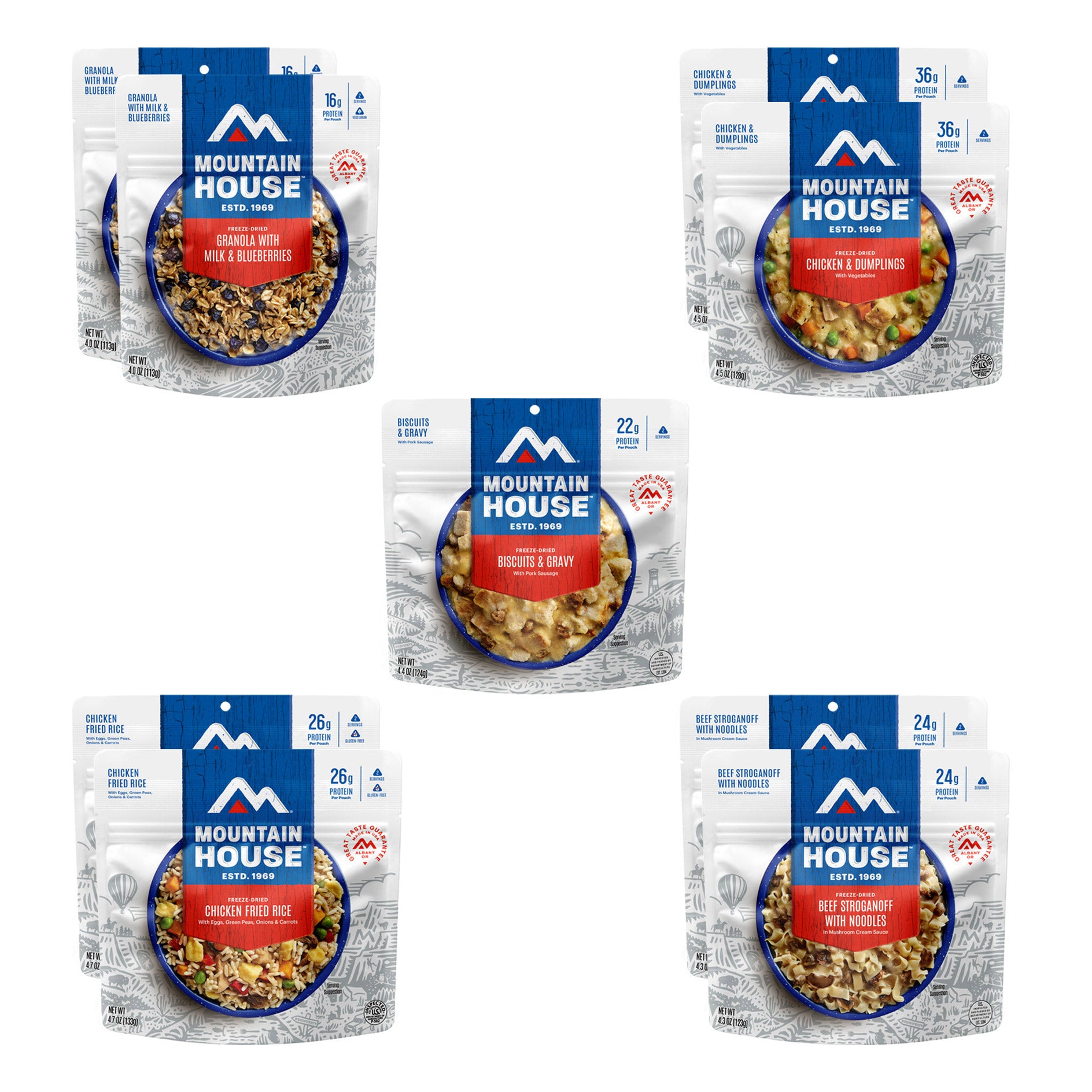 Mountain House 3-Day Emergency Meal Kit 9-Pouch Assortment (18 Total Servings)