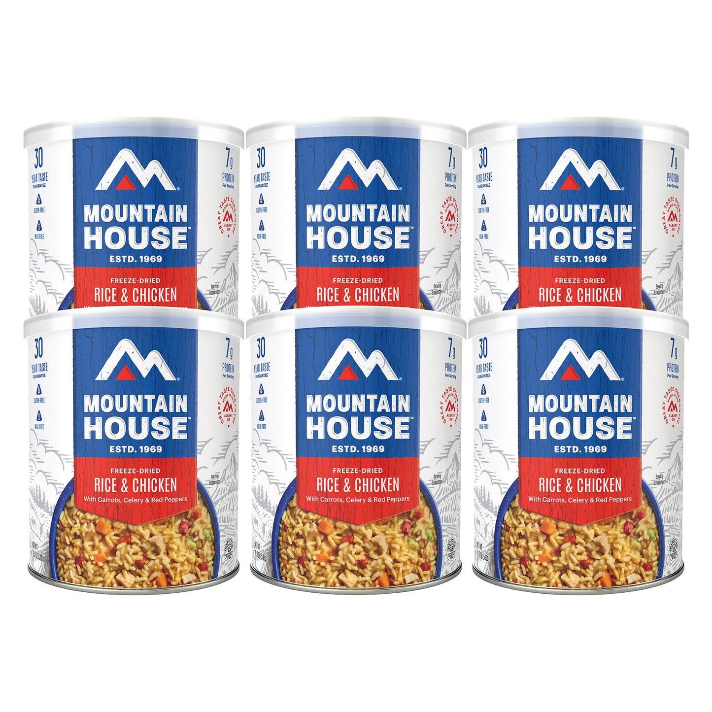 Mountain House Freeze Dried Rice & Chicken 6-Count (54 Total Servings)