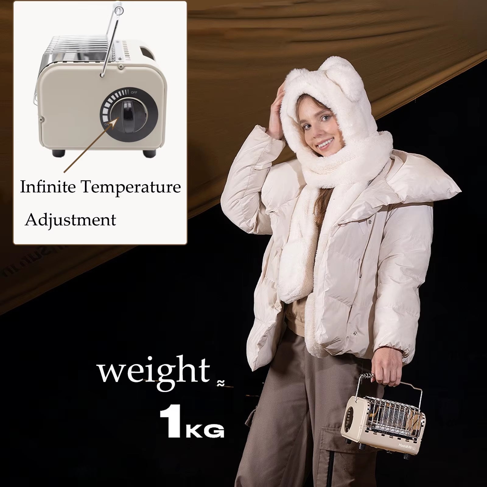 Gas Burner Camping 1200W Heating Stove Multifunction Outdoor Picnic Gas Stove Fire Stove Liquefied Gas Heater Stove