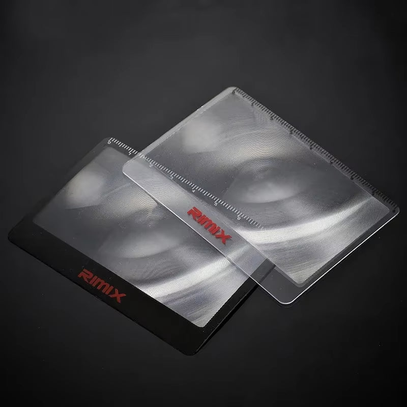 3 Times Rate Magnifier Starter Portable Card Magnifier Camping Magnifying Glass Card Multi Tools Outdoor Survival Pocket Tools