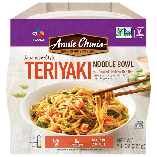 Noodle Bowl, Japanese-Style Teriyaki, Non GMO, Vegan, 7.8 Oz (Pack of 6)