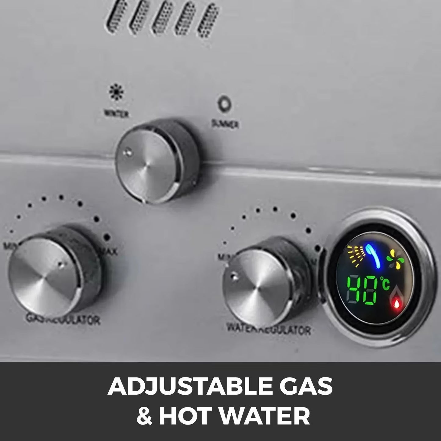 6L-18L Propane Gas Tankless Water Heater, Bathroom Heating Instant,Outdoors Water Heater Boiler Car Camping