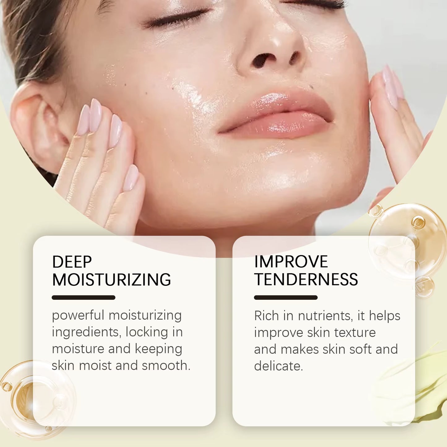 Beef Tallow Honey Balm Moisturizing Hydrating Face Cream Body Lotion Fades Fine Lines Tighten Soothen Brightening Facial Skin