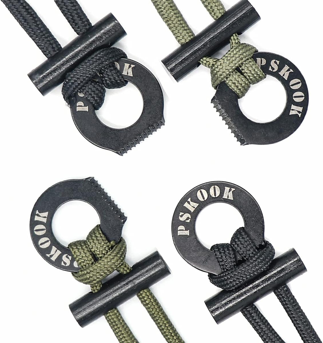 Fire Starter Necklace, Survival Paracord Necklace with Flint and Steel, Bushcraft Necklace for Camping, Hiking and Backpacking