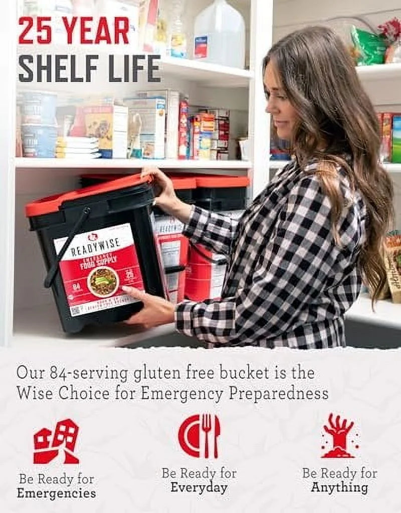 84 Serving Gluten Free Grab and Go Bucket