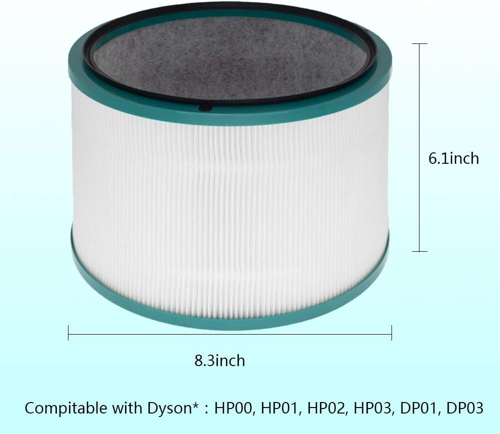 Air Purifier Filter Replacements for Dyson Pure Cool Link DP01 DP02, Pure Hot + Cool Link HP01 HP02 HP03, Part # 968125-03
