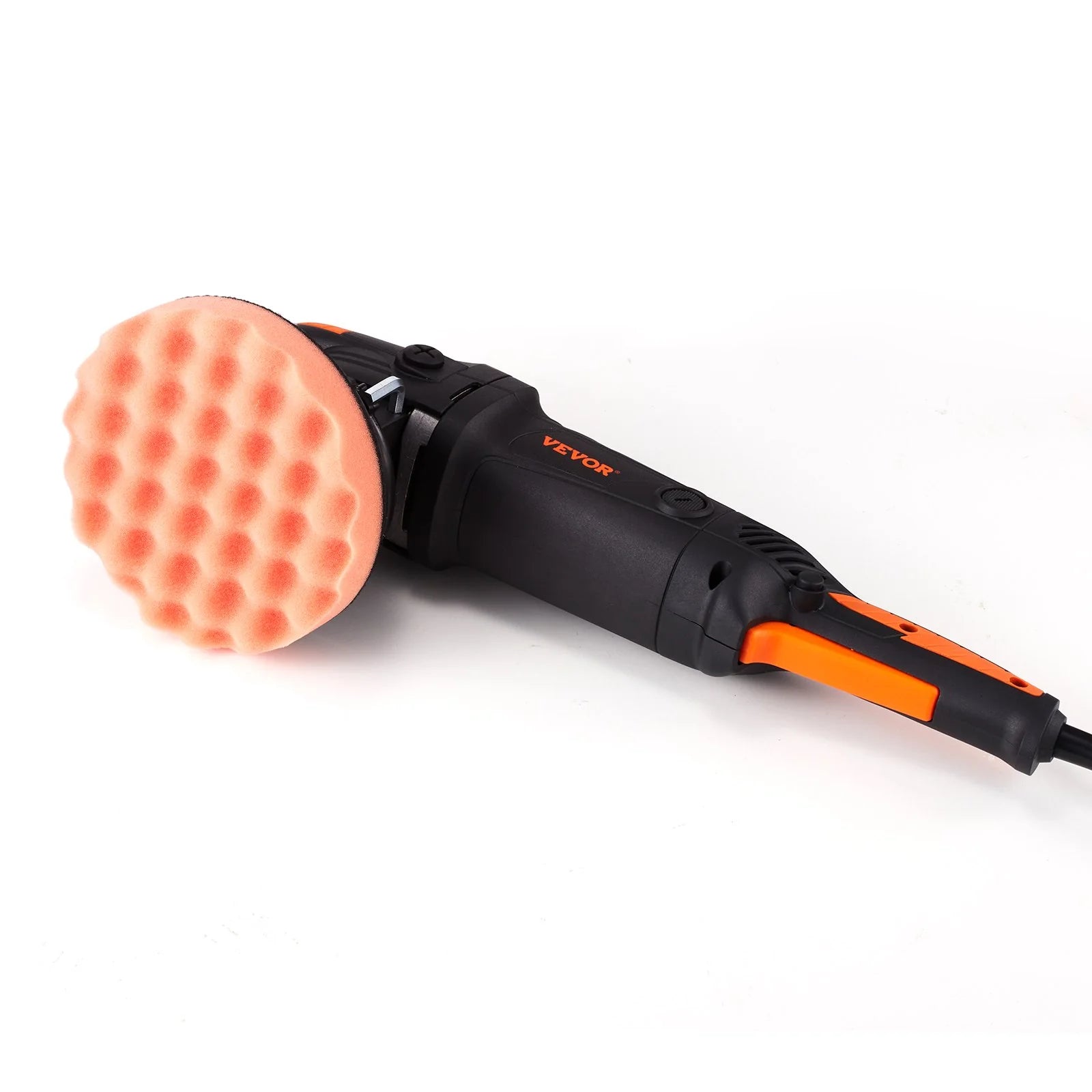 VEVOR Buffer Polisher, 6-Inch Random Orbital Polisher for Car Detailing, 6 Variable Speed 1900-4600RPM Dual Action Polisher Waxer Kit, with Detachable Handle for Car, Boat, Polishing, Waxing