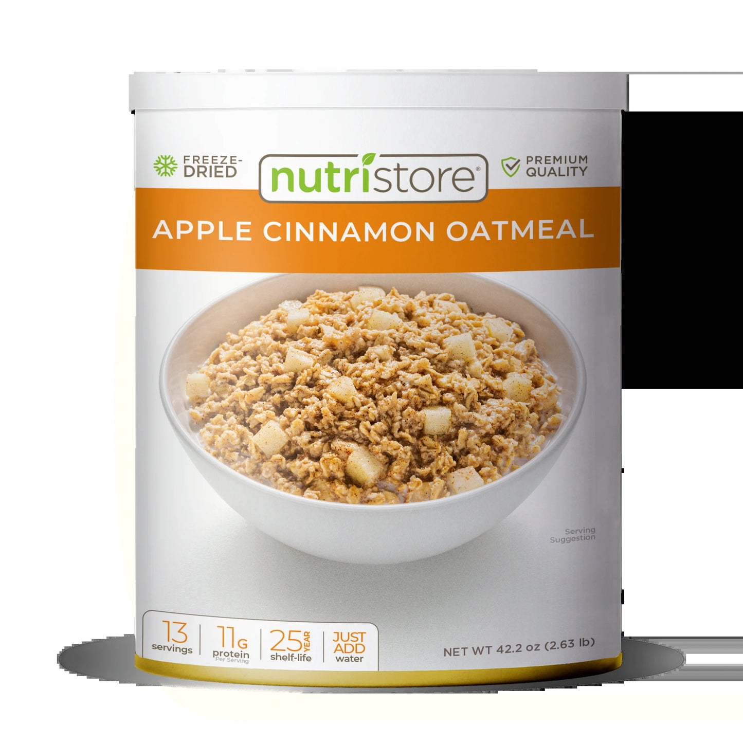 | Freeze-Dried Apple Cinnamon Oatmeal | Emergency Survival Bulk Food Storage Meal | Perfect for Everyday Quick Meals or Long-Term Storage | 25 Year Shelf Life
