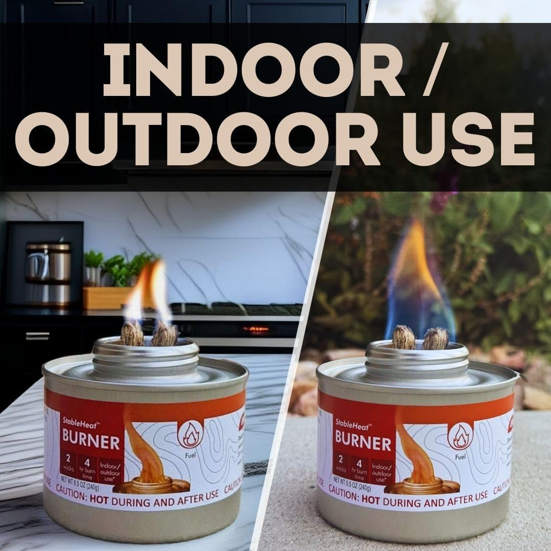 New & Improved! Emergency Cooking Fuel Premium Storage Set, 20+ Year Shelf Life | Available in 4 Cans, 12 Cans, or 24 Can Packs